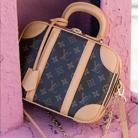 Louis Vuitton Ltd edition mini luggage monogram top handle shoulder brown purse - Picture 12 of 15